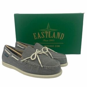 Eastland Grey Yarmouth 1-Eye Canvas Boat Shoes